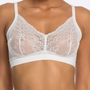COPY - SPANX Women's Spotlight On Lace Bralette WHITE